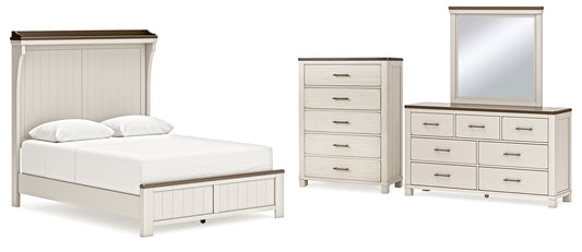 Darborn Queen Panel Bed with Mirrored Dresser and Chest Signature Design by Ashley®