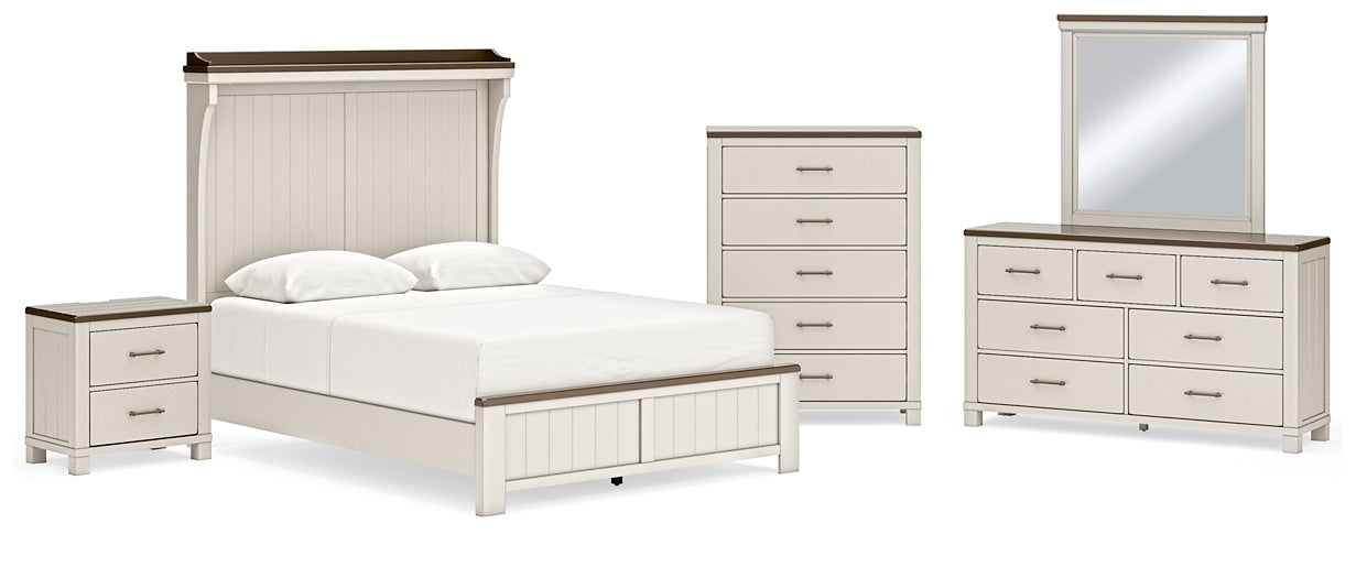 Darborn Queen Panel Bed with Mirrored Dresser, Chest and Nightstand Signature Design by Ashley®