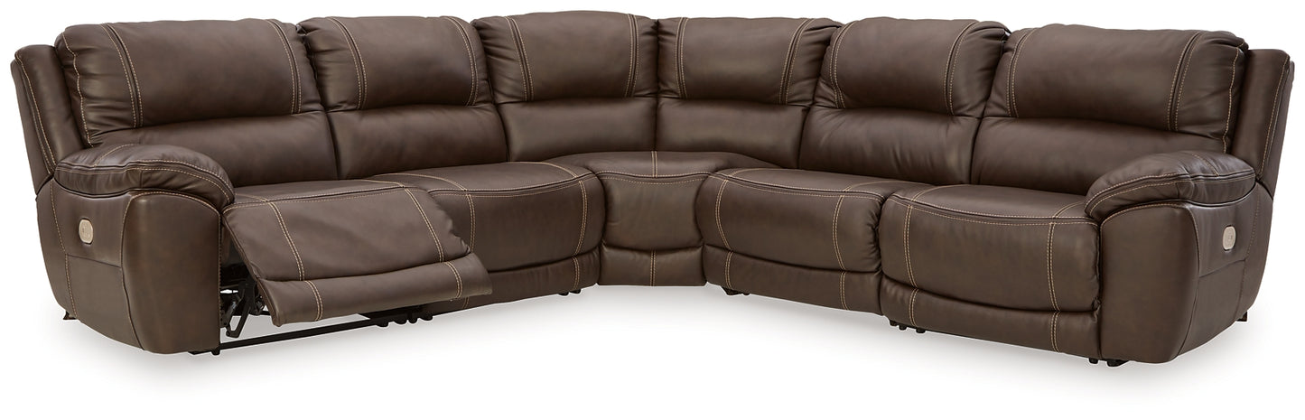 Dunleith 5-Piece Power Reclining Sectional Signature Design by Ashley®