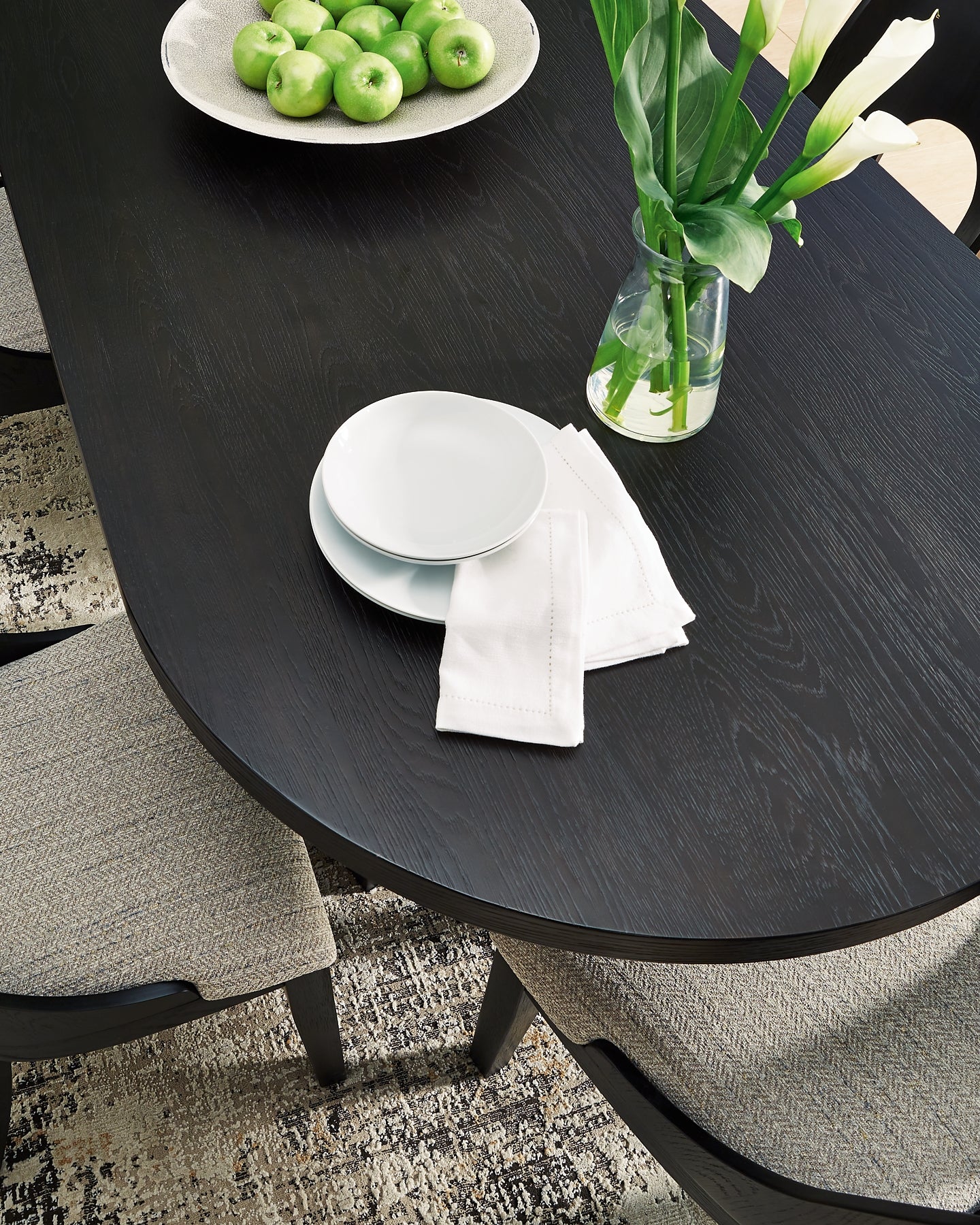 Rowanbeck Dining Table and 6 Chairs Signature Design by Ashley®