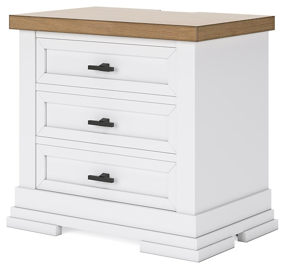 Ashbryn Three Drawer Night Stand Benchcraft®