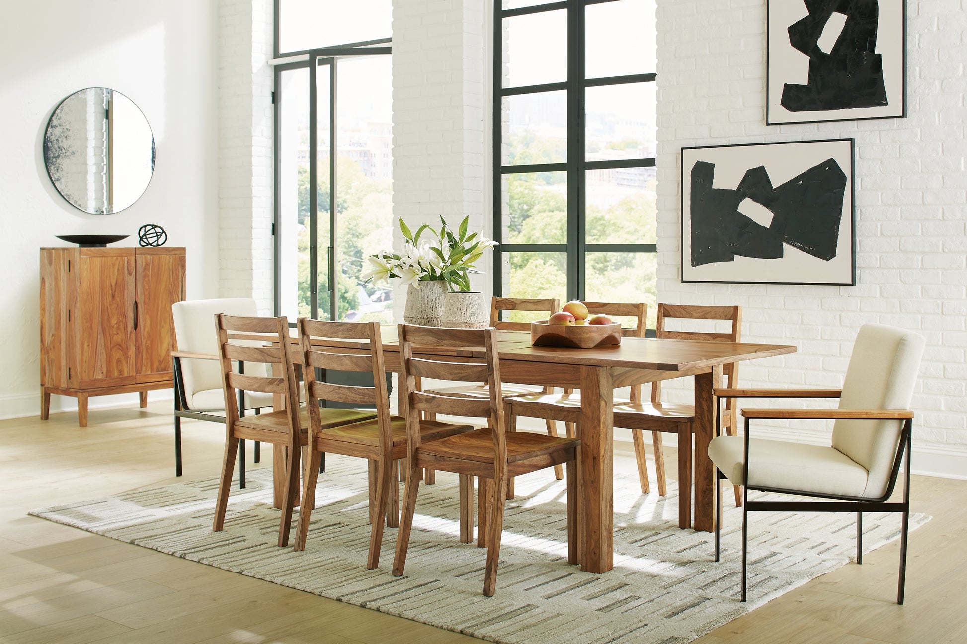 Dressonni Dining Table and 8 Chairs Signature Design by Ashley®