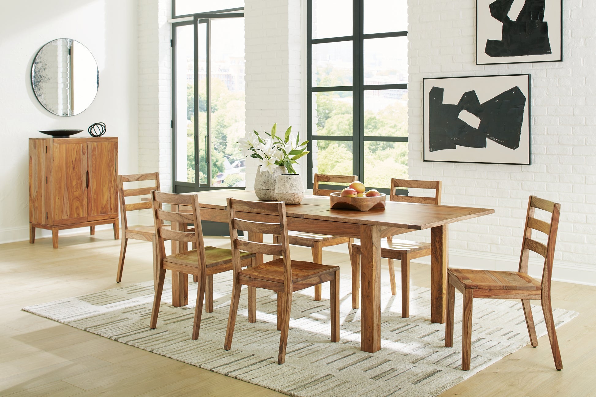 Dressonni Dining Table and 6 Chairs Signature Design by Ashley®