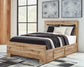 Hyanna Queen Panel Bed with Storage with Mirrored Dresser Signature Design by Ashley®