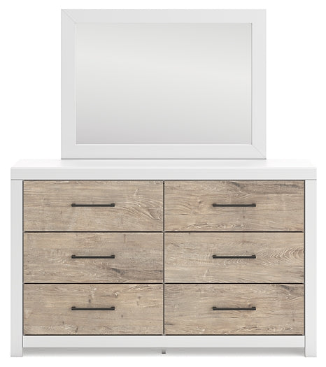 Charbitt Twin Panel Bed with Mirrored Dresser and Nightstand Signature Design by Ashley®