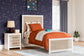 Charbitt Twin Panel Bed with Mirrored Dresser and Nightstand Signature Design by Ashley®