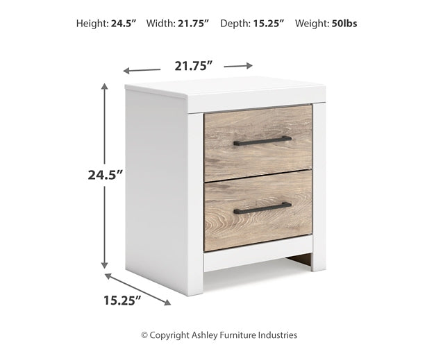 Charbitt Twin Panel Bed with Mirrored Dresser and Nightstand Signature Design by Ashley®